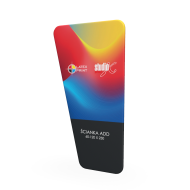 ścianka ekspozycyjna, która pozwoli Ci rozszerzyć Twoją przestrzeń reklamową. Totem stworzony jako dodatek do ścianek