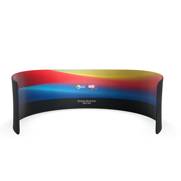 wyspa reklamowa, ścianka konferencyjna, ścianka reklamowa