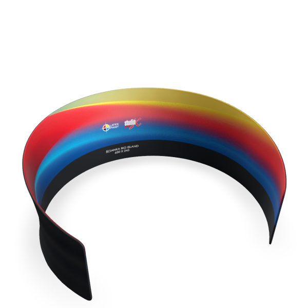 wyspa reklamowa, ścianka konferencyjna, ścianka reklamowa