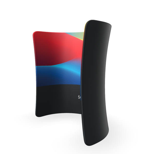 ścianka reklamowa, stoisko handlowe, które sprawdzi się jako doskonałe rozwiązanie do tworzenia efektownych mini stoisk na eventach czy konferencjach.