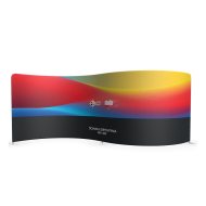 pofalowana ścianka tekstylna, która pozwoli w ciekawy sposób zaaranżować przestrzeń targową, konferencyjną lub na recepcji