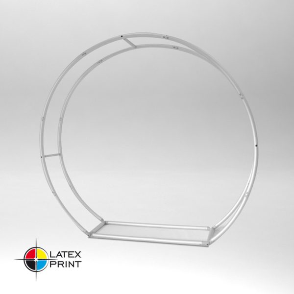 ścianka tekstylna w kształcie koła