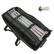 ścianka tekstylna typu popup z grafiką tekstylną HOPUP