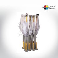 ścianka prosta tekstylna typu popup hopup