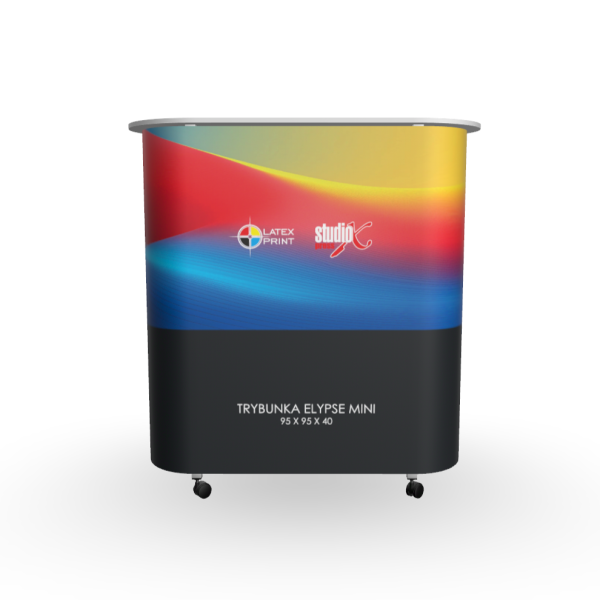Wyposażone w praktyczną półkę, stoisko reklamowe zostało stworzone dla pełnej wygody podczas eventów, targów, kongresów i spotkań biznesowych. trybunka reklamowa, która wprowadzi nowy wymiar do Twoich akcji promocyjnych, targowych i eventowych.