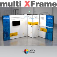 Mobilny modułowy system zabudowy targowej beznarzędziowy