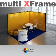 Mobilny modułowy system zabudowy targowej beznarzędziowy