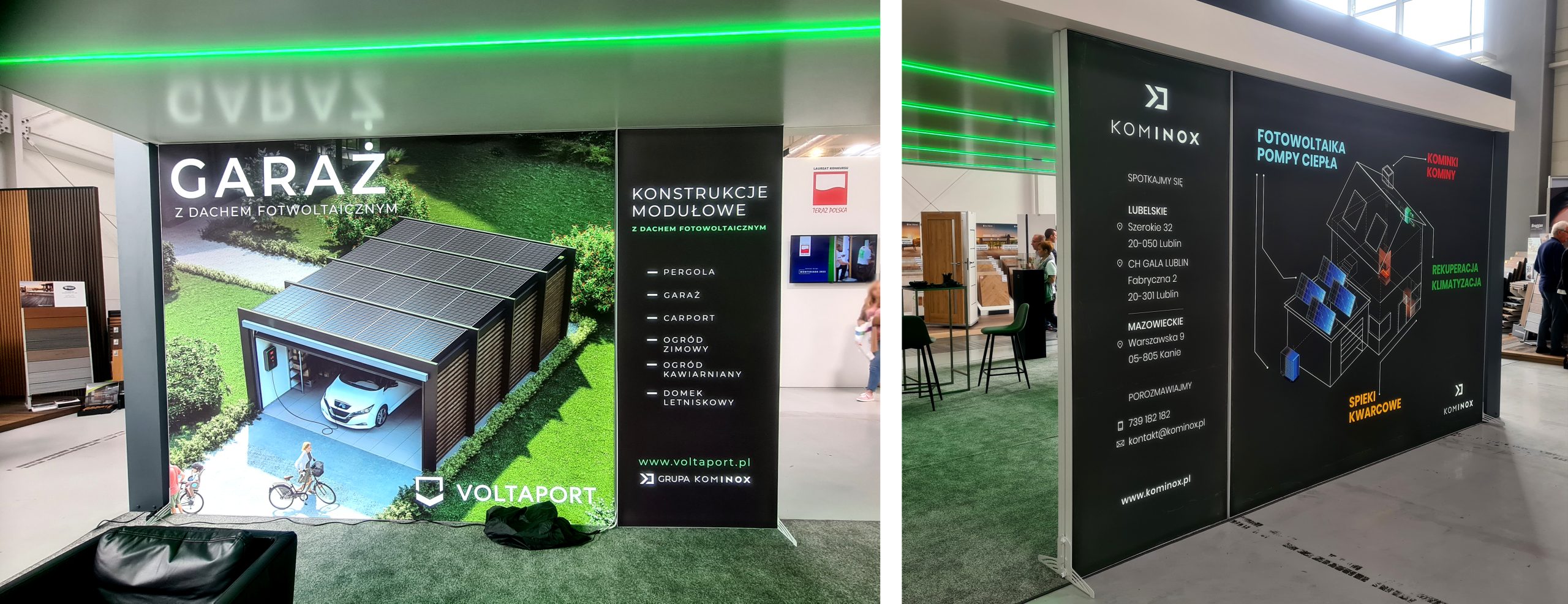 zabudowa targowa stoiska targowe na eventy, konferencje, systemy wystawiennicze