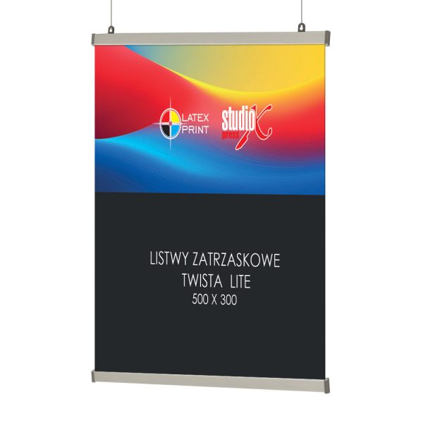 Twista Lite listwy zatrzaskowe Listy zatrzaskowe twista, nośnik reklamy, systemy informacyjne, targi, konferencja, event