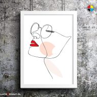 plakat jedna linia sensual women