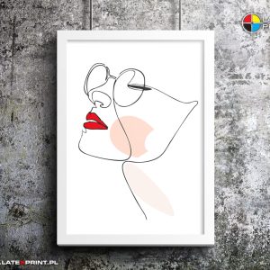 plakat jedna linia sensual women