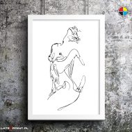 plakat jedna linia sensual women