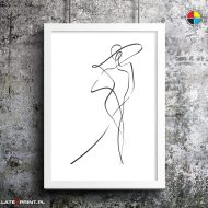 plakat jedna linia sensual women