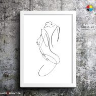plakat jedna linia sensual women