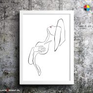 plakat jedna linia sensual women