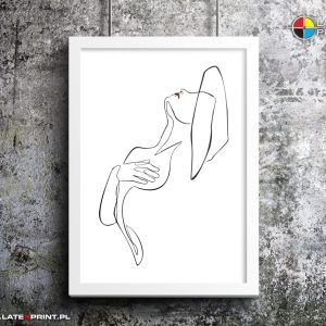plakat jedna linia sensual women