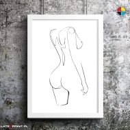 plakat jedna linia sensual women