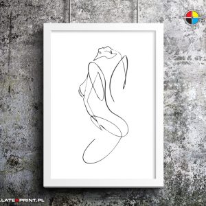 plakat jedna linia sensual women