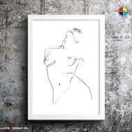 body one line, poster