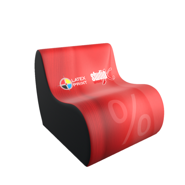 Pufa siedzisko xfoam forma Meble targowe eventowe pufa reklamowa siedzisko