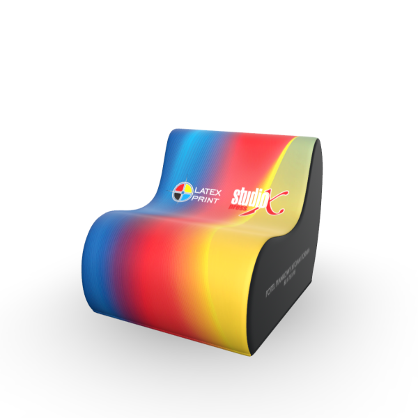 Meble targowe eventowe pufa reklamowa siedzisko