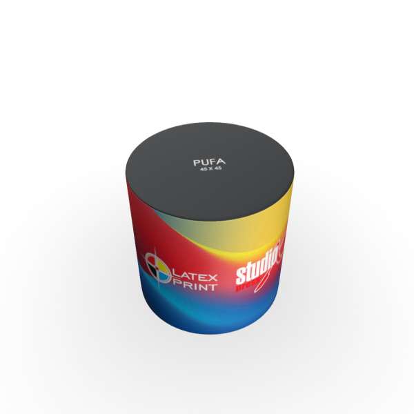 Meble targowe eventowe pufa reklamowa siedzisko