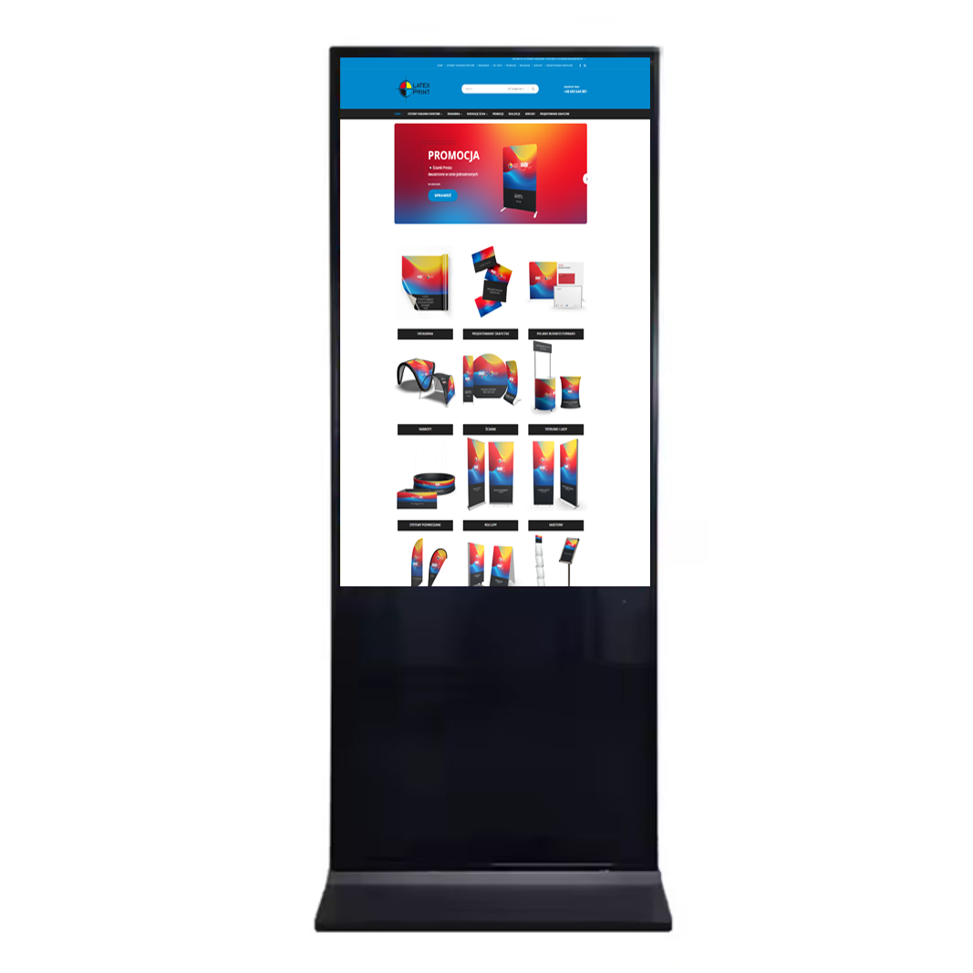WYNAJEM! – Kiosk / Panel LED LCD dotykowy 65″ i 55″ lub 43″