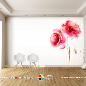 Art Déco FLOWER Akwarela - tapeta na wymiar