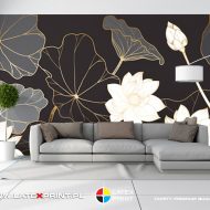 Art Déco GOLDEN FLOW - tapeta na wymiar - obrazek 1
