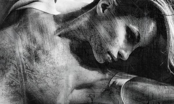 Seria grafik GREY ART tapety naklejki plakaty Anioł Angel tapeta