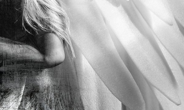 Seria grafik GREY ART tapety naklejki plakaty Anioł Angel tapeta