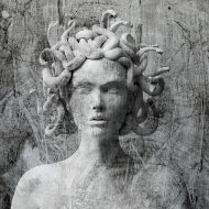 Seria grafik GREY ART tapety naklejki plakaty MEDUZA GORGONA