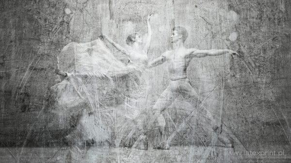 Seria grafik GREY ART tapety naklejki plakaty Balet