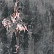 Seria grafik GREY ART tapety naklejki plakaty Balerina Balet