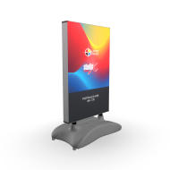 Potykacz reklamowy, do promocji firmy, usług lub produktów na zewnątrz, przed lokalem.