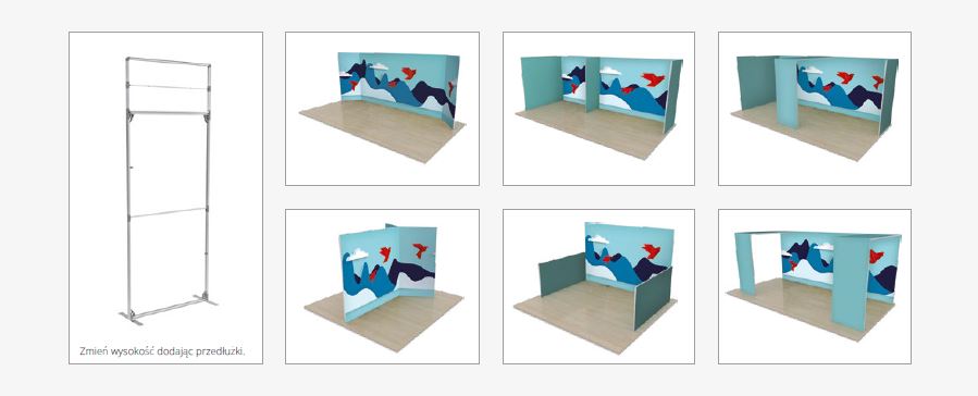 FastFrame -mobilny system zabudowy targowej lub ścianek eventowych FastFrame -mobilny system zabudowy targowej lub ścianek eventowych