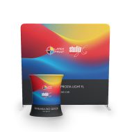 ścianka i trybunka bigquick stoisko na targi