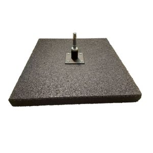 Czarna gumowa podstawa do flag