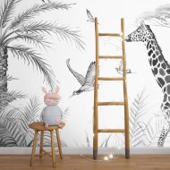 czarno biała tapeta dziecięca