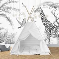 czarno biała tapeta dziecięca