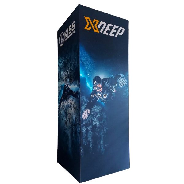 słup reklamowy totem kubik