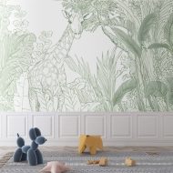 tapeta dla dzieci w kolorach zielonych na wymiar