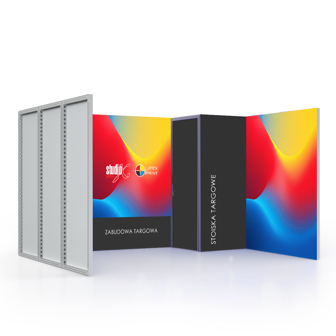 zabudowa targowa stoiska targowe na eventy, konferencje, systemy wystawiennicze