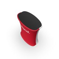 Grafika promocyjna prezentująca oznakowanie zgodne z wytycznymi Marki Polskiej Gospodarki Poland Business Forward, przeznaczony dla firm korzystających z dofinansowania FENG 2.25. Widoczne panele w pozycji poziomej, logotyp programu oraz komunikat sprzedażowy podkreślają zastosowanie grafiki jako elementu identyfikacji wizualnej stoisk targowych i wystawienniczych przedsiębiorców.