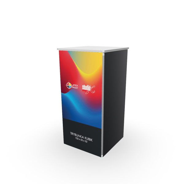 TRYBUNKA KUBIK solidna, ale jednocześnie łatwa do przenoszenia mównica trybunka
