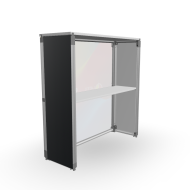 trybunka przechowywanie materiałów promocyjnych