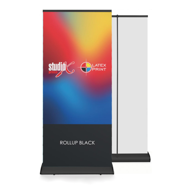 rollup z czarną kasetą łezka