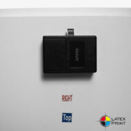 Trybunka reklamowa podświetlana LED z półką i zamkiem, Zamykana na odcisk palca.